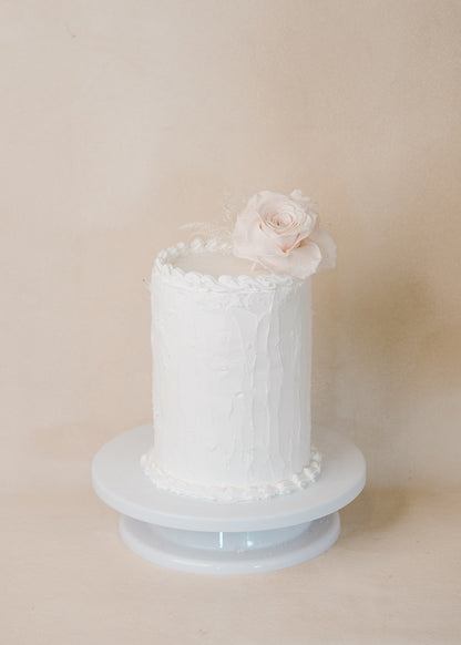 Pink Preserved Rose Cake Topper