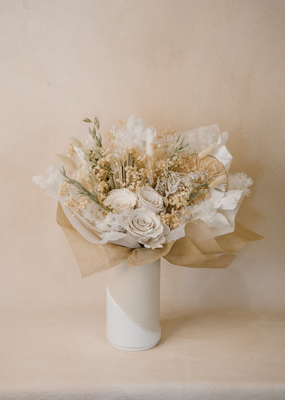 Ivory Triple Rose Bouquet