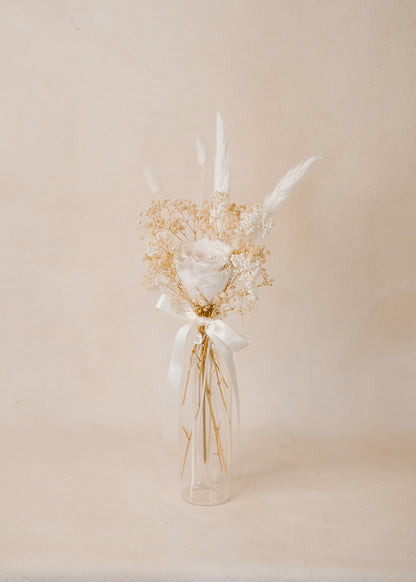 Ivory Rose Cloche Arrangement