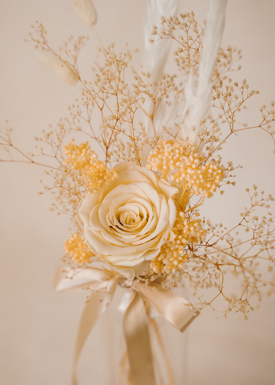 Peach Rose Cloche Arrangement