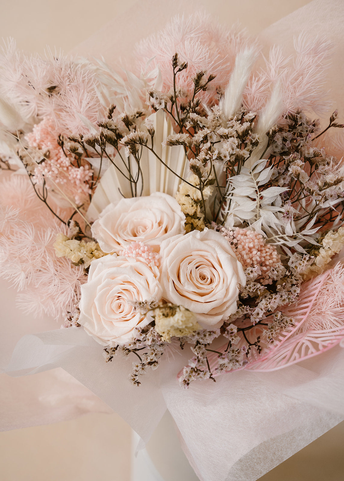 Pink Preserved Rose Bouquet