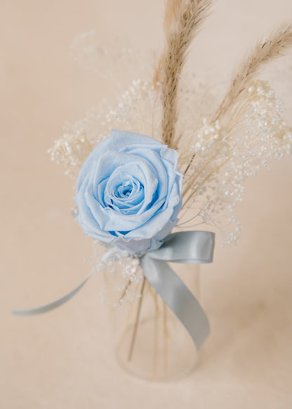 Blue Rose Cloche Arrangement