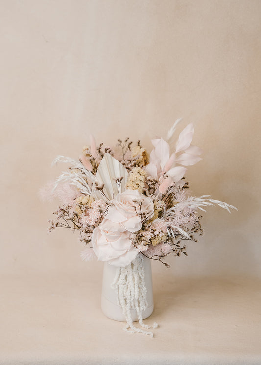 Pink Double Rose Arrangement