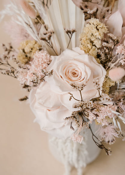 Pink Double Rose Arrangement