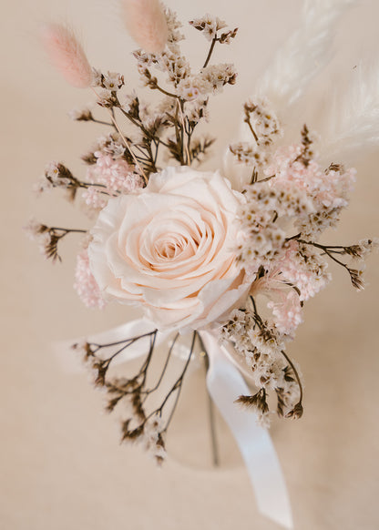 Pink Rose Cloche Arrangement