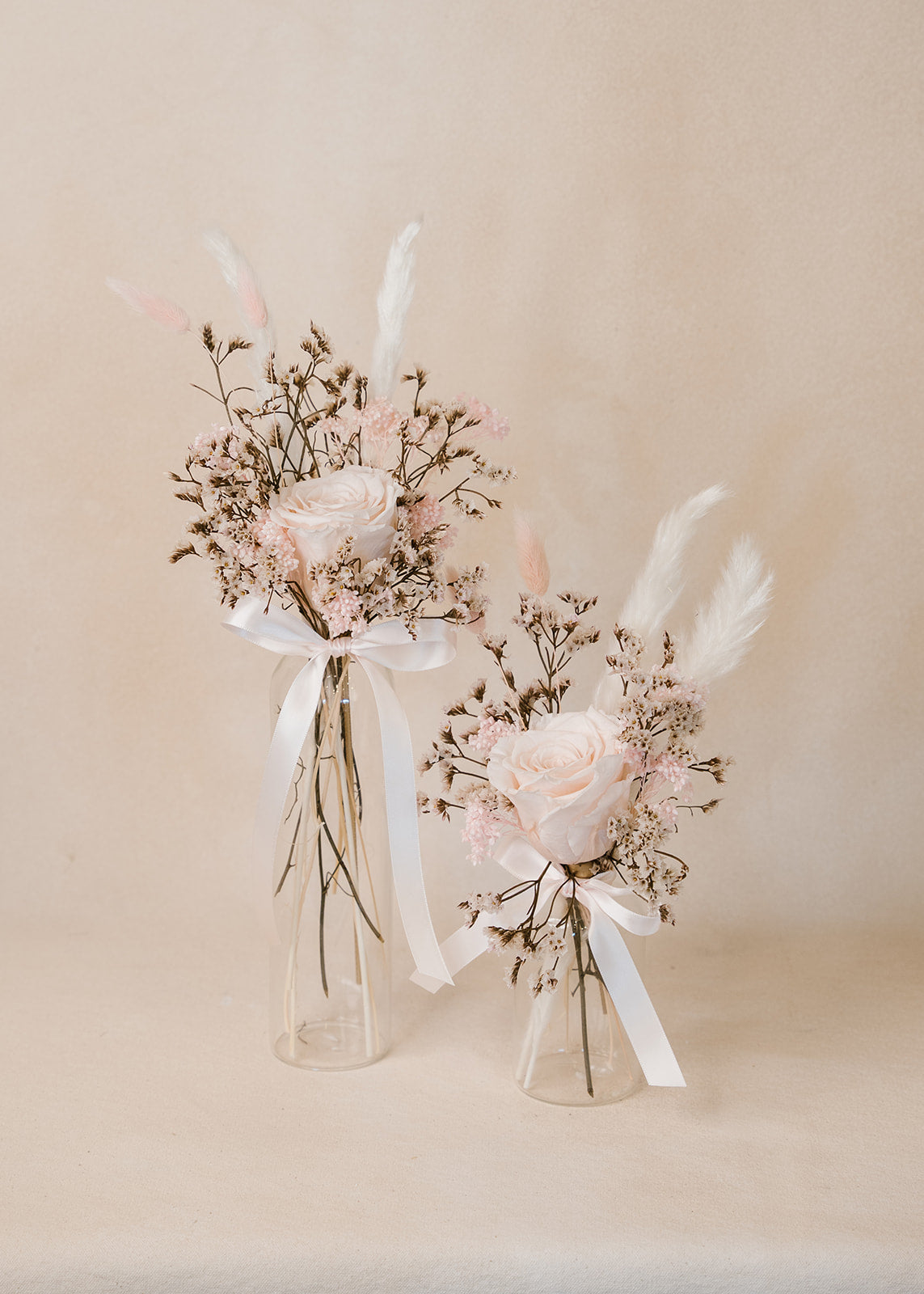 Pink Rose Cloche Arrangement