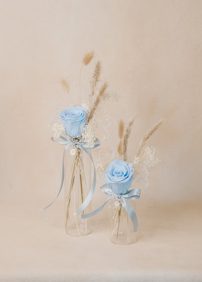 Blue Rose Cloche Arrangement