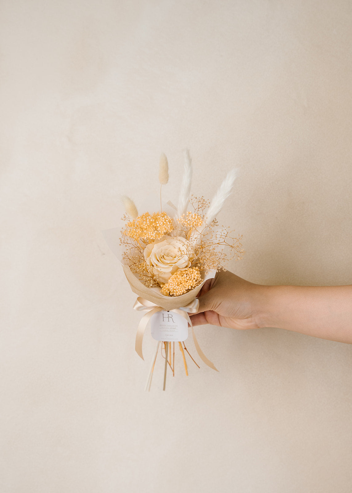 Peach Single Rose Bouquet