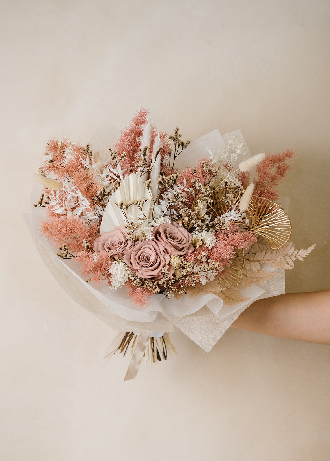 Mauve Triple Rose Bouquet